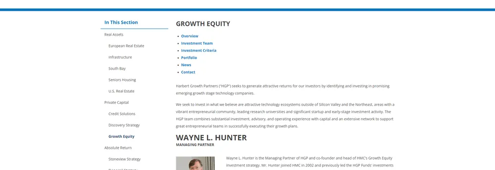 Harbert Growth Partners cover