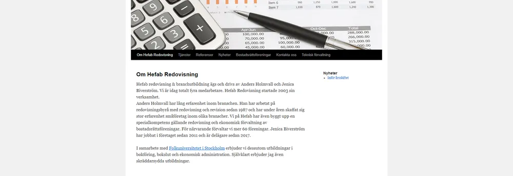 Hefab Redovisning AB cover