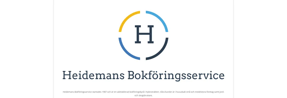 Heidemans Bokföringsservice HB cover