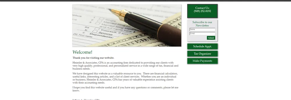 Heimler & Associates, CPA cover