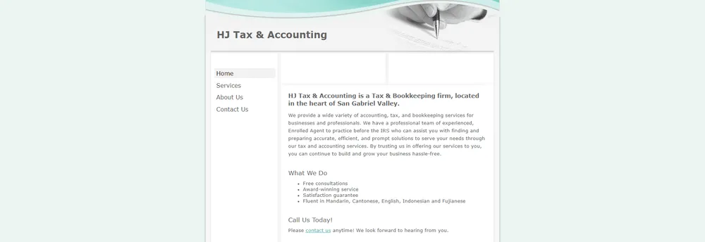 HJ Tax & Accounting cover