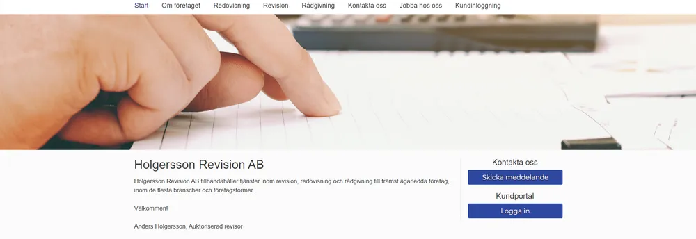 Holgersson Revision AB cover