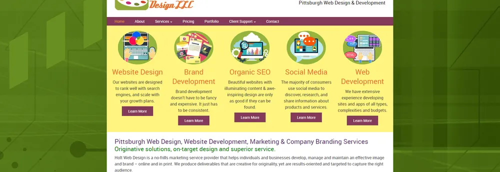 Holt Web Design cover