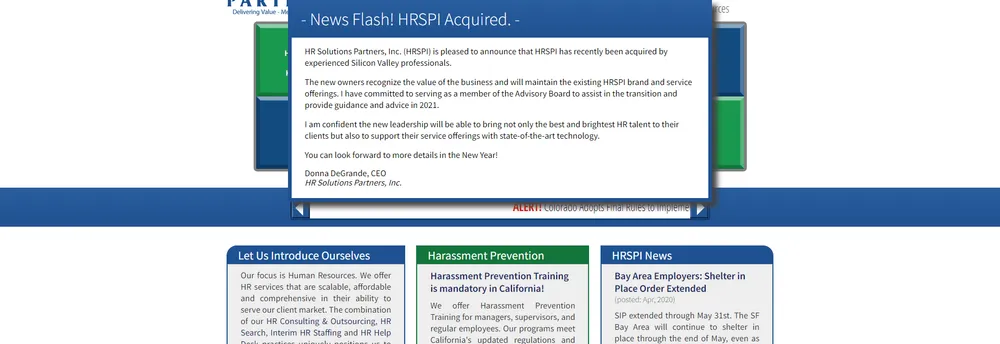 HR Solutions Partners cover