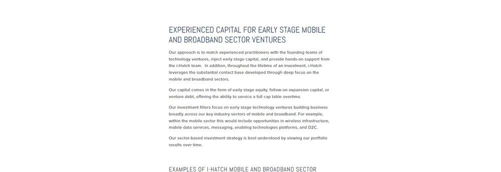 i-Hatch Ventures cover