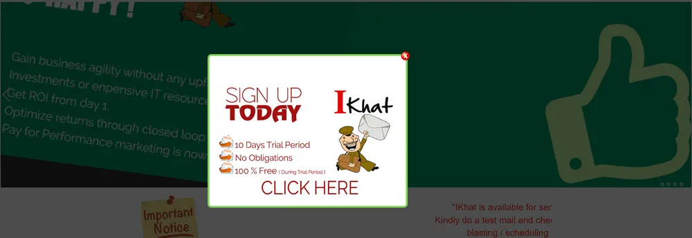 Ikhat Bulk Email Service Provider cover