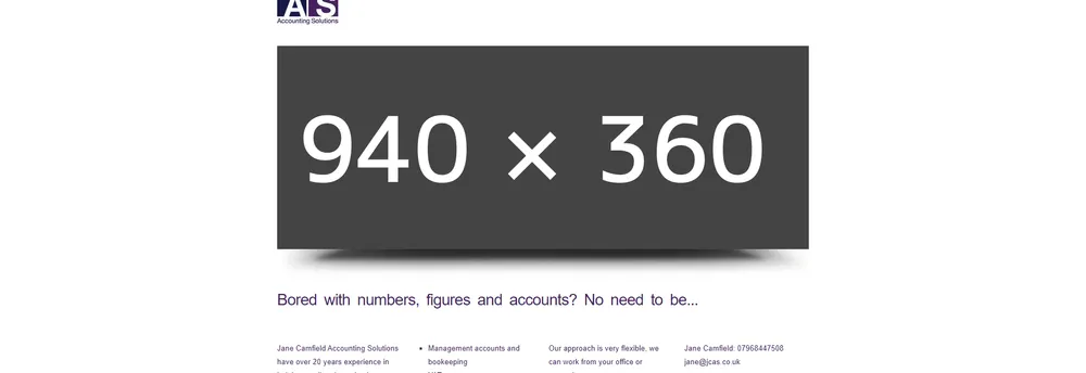 Jane Camfield Accounting Solutions cover
