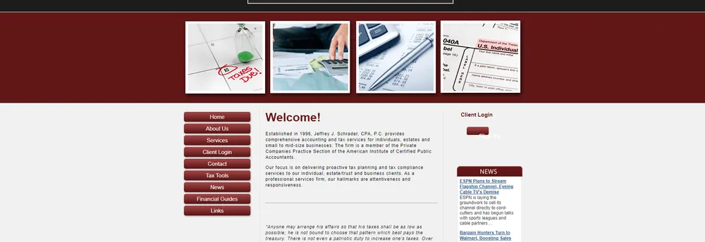 Jeffrey J. Schrader, CPA, P.C. cover