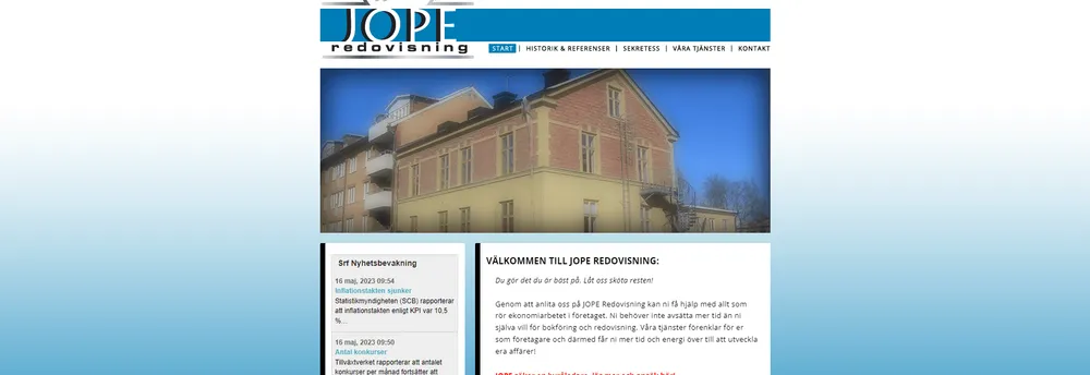 JOPE Redovisning cover
