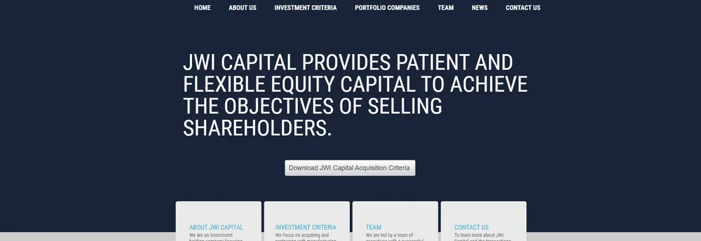 JWI Capital cover