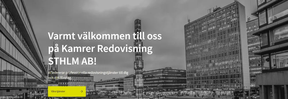 Kamrer Redovisning STHLM AB cover