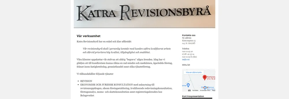 Katra Revisionsbyrå cover