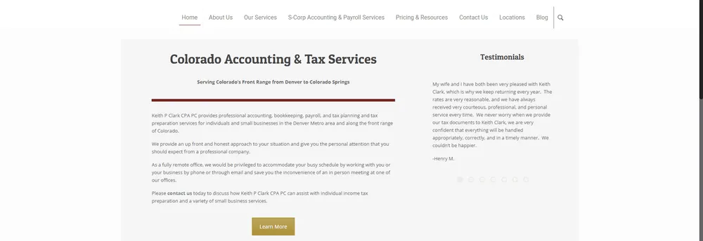 Keith P Clark CPA PC cover