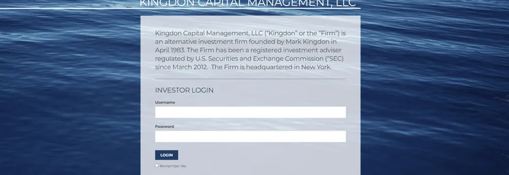 Kingdon Capital cover