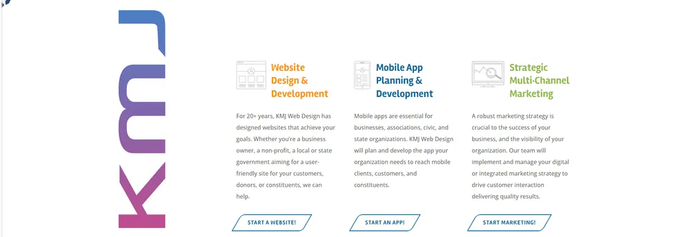 KMJ Web Design cover