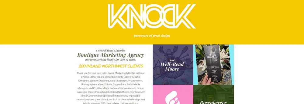 Knock Marketing and Design cover