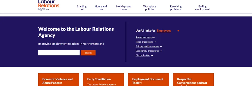 Labour Relations Agency cover