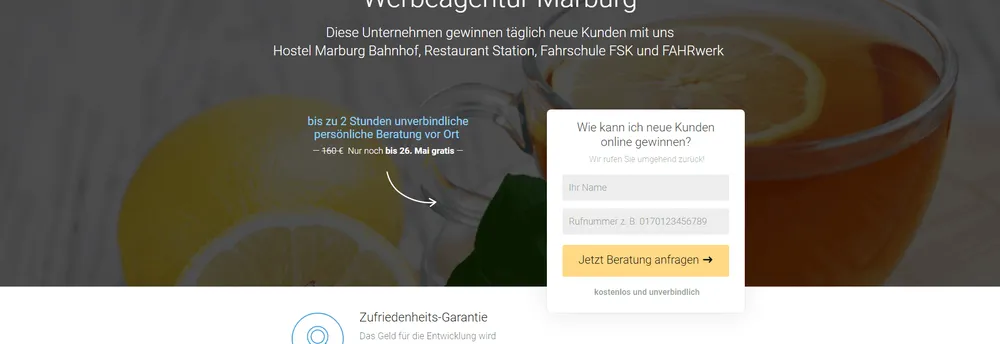 Landing Page Agentur cover