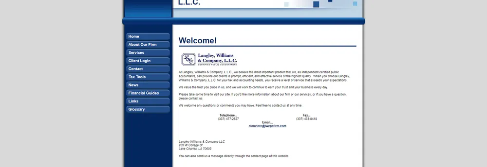 Langley, Williams & Company cover