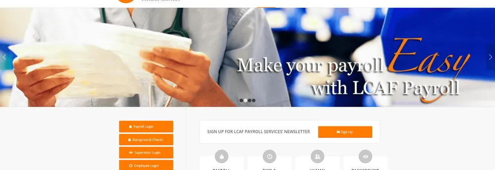 LCAF Payroll Services cover