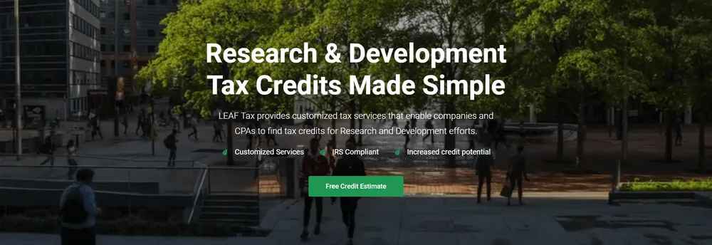 LEAF Specialty Tax Consultants cover
