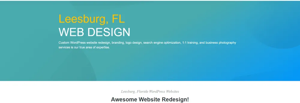 Leesburg FL Web Design cover