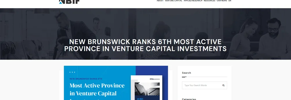 New Brunswick Innovation Foundation cover