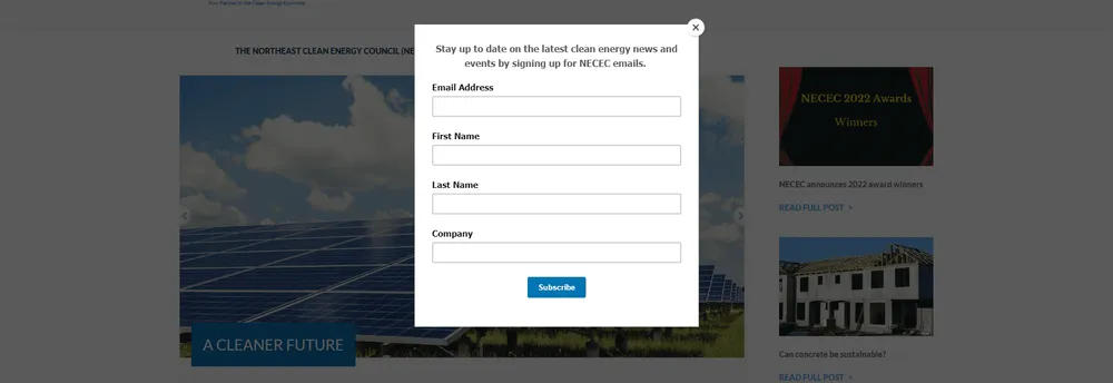 New England Clean Energy Council cover