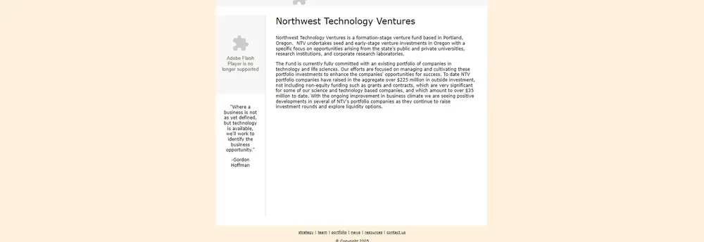 Northwest Technology Ventures cover