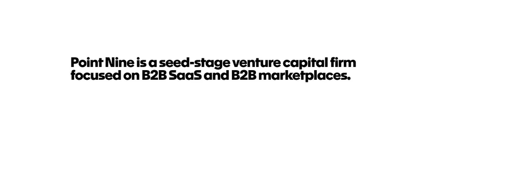 Point Nine Capital cover