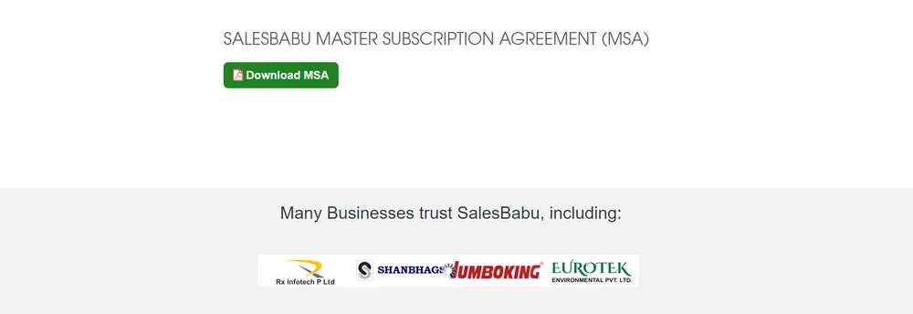 SalesBabu Service CRM cover