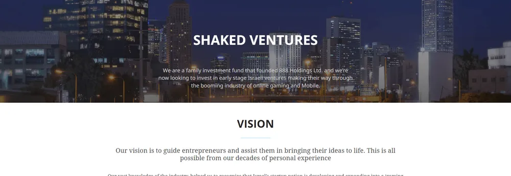 Shaked Ventures cover