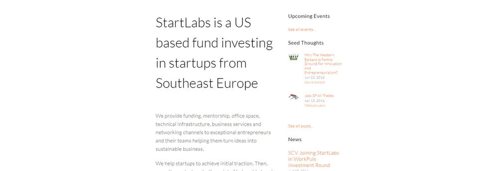 StartLabs Ventures cover