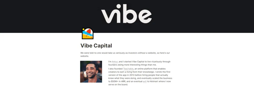 Vibe Capital cover