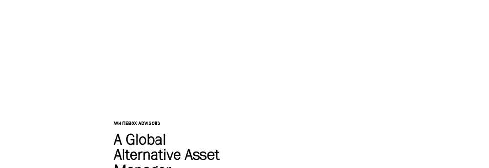 Whitebox Advisors cover
