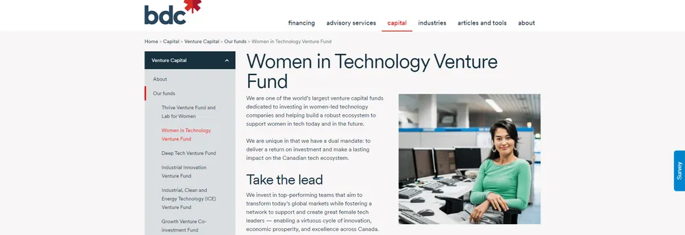 Women in Technology Fund cover