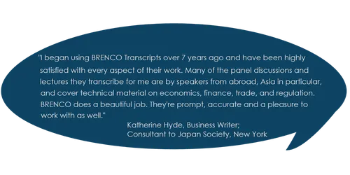 BRENCO Transcripts screenshot 2