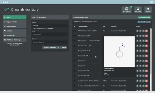Chemical Inventory Software screenshot 1