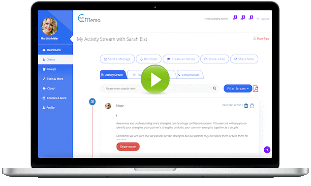 CleverMemo Coaching Software screenshot 1