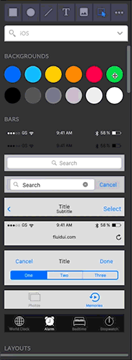 Fluid UI screenshot 1