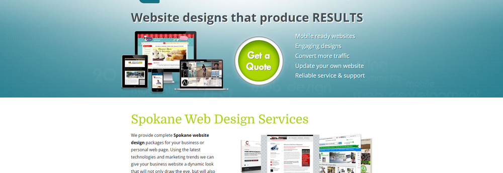 20 Miles North Web Design cover