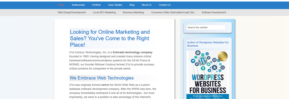 21st Century Technologies, Inc. cover