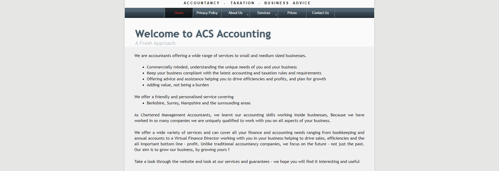 A C S Accounting Berkshire Ltd cover