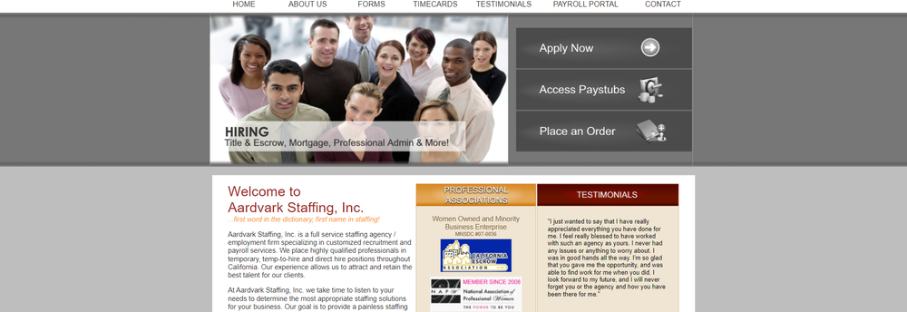 Aardvark Staffing, Inc. cover