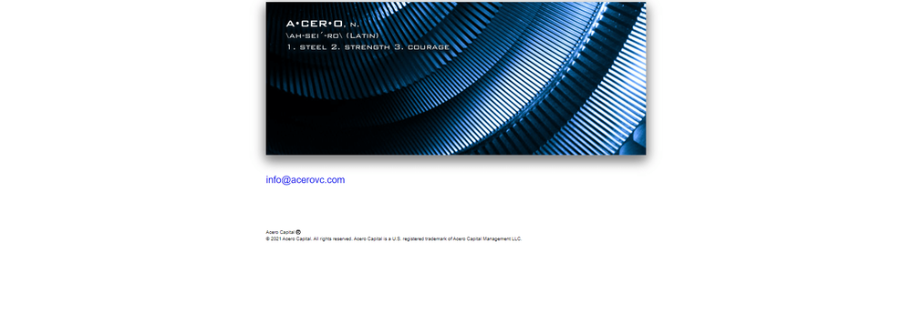 Acero Capital cover