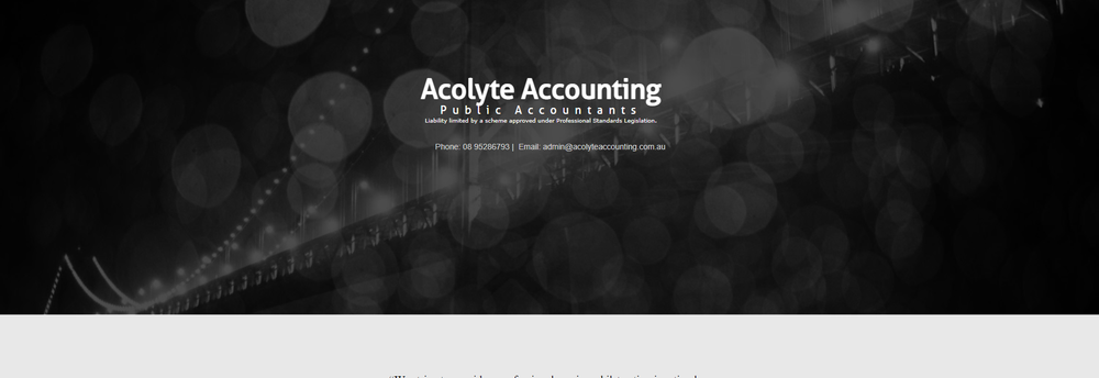 Acolyte Accounting cover