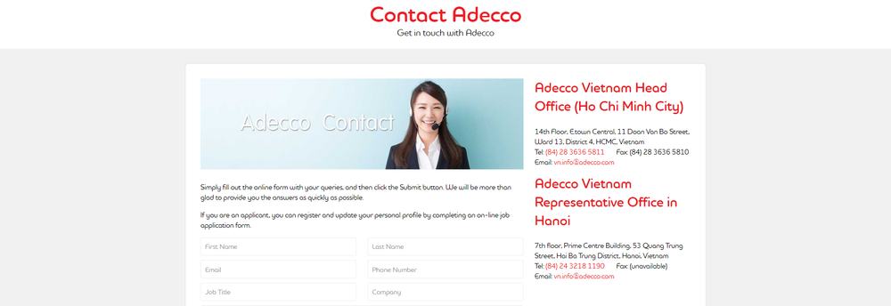 Adecco Vietnam cover