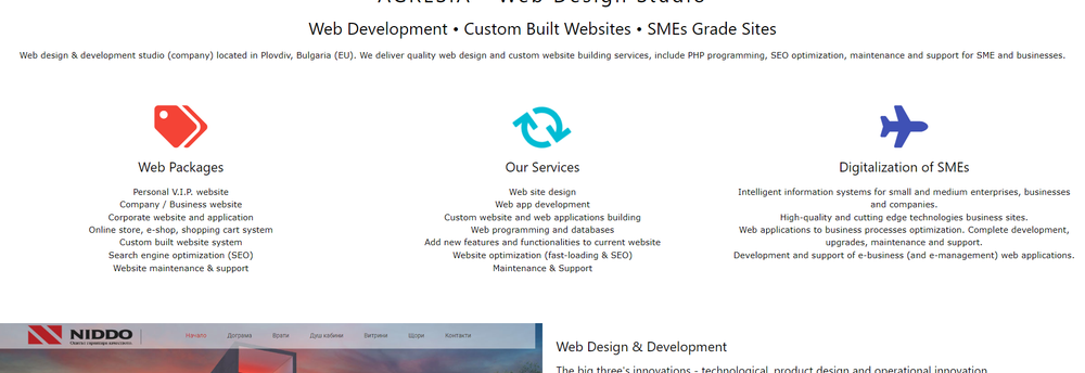 AGRESIA WEB DESIGN STUDIO cover