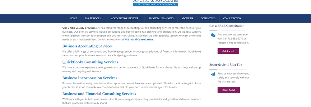 Angelo & Associates CPAs cover