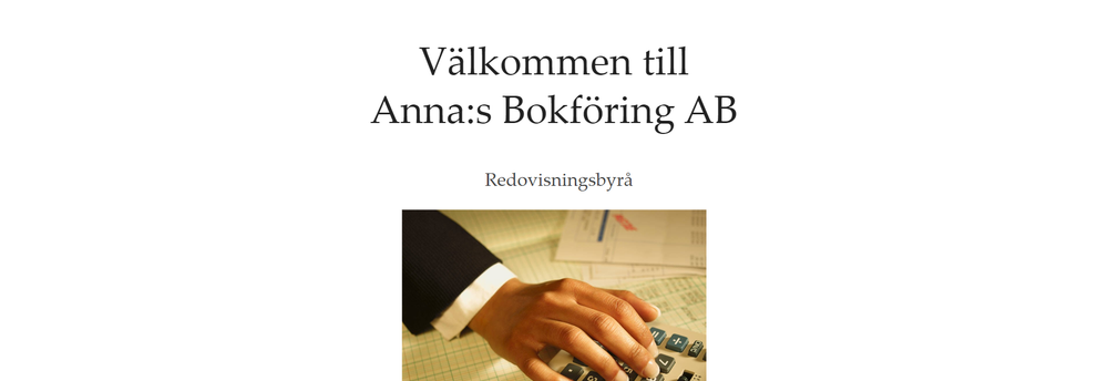 Anna:s Bokföring AB cover